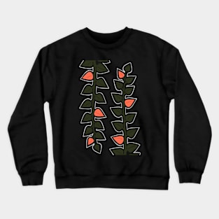 Leafy Peach Vines Crewneck Sweatshirt